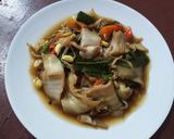 Foto langkah ke 4 dari resep Tumis Jantung Pisang.
