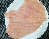 A picture of step 2 of Easy Stick Chicken Katsu.