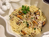 Spaghetti con frutos de mar🍝🐙🦐🦀