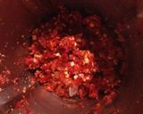 A picture of step 2 of Ranjaka Red chilli chutney.