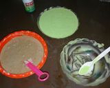 Foto langkah ke 6 dari resep Brownies Kukus Coklat Pandan.