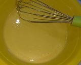 Hình bước làm 1 của món Bánh bông lan cuộn chà bông heo cay với sốt dầu trứng béo ngậy