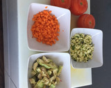 Foto del paso 2 de la receta: Caballa y tomates rellenos de verduras al papillot