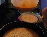 A picture of step 3 of Motichoor ladoos.