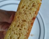 Foto del paso 5 de la receta: Torta🍰 vegana de naranja🍊, plátano🍌 y harina de maíz🌽🥞🍯