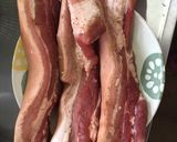 Hình bước làm 1 của món Heo một nắng chiên giòn