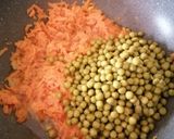 Foto del passaggio 2 della ricetta #101 Cous-cous alle carote, piselli e pesto alla genovese