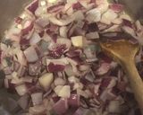 A picture of step 1 of Minestrone soup.