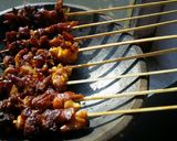 Foto langkah ke 1 dari resep Sate Jamur Tiram Bumbu Kacang.