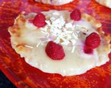 Une image de l'étape 7 de Tartelettes au chocolat blanc framboises.