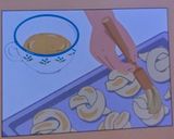 A picture of step 10 of Hedgehog bread.