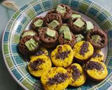 Foto langkah ke 13 dari resep Kue Cubit Durian, Coklat, Keju, Greentea.