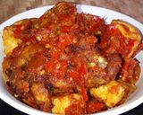 Foto langkah ke 7 dari resep Ayam bumbu,tahu,tempe balado.