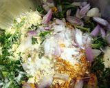 A picture of step 1 of Besan dosa.