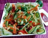 Foto del paso 1 de la receta: Ensalada de pepino en laminas