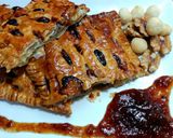 Foto del paso 5 de la receta: Enrejado de hojaldre relleno con queso de cabra, mermelada de higos y nueces