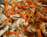 Foto del paso 2 de la receta: Salteado de pollo con verduras en salsa agridulce