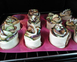 Foto del paso 5 de la receta: Rosas de hojaldre, de berenjena y calabacin.