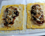 Foto del paso 3 de la receta: Enrejado de hojaldre relleno con queso de cabra, mermelada de higos y nueces