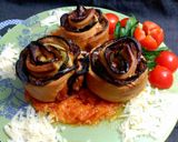 Foto del paso 6 de la receta: Rosas de hojaldre, de berenjena y calabacin.