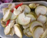 Hình bước làm 5 của món Cà dừa muối tỏi, ớt