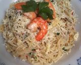 Foto langkah ke 4 dari resep spaghetti aglio olio with shrimp.