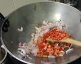 A picture of step 8 of Winter special big size brinjal bartha.