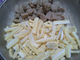 Tumis Putren Baso Petai