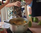 Hình bước làm 3 của món Cary gà sáng tinh mơ