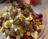 Foto del paso 8 de la receta: Ensalada de alubias con salchichas y bacon