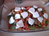 Lasaña de judías verdes con mozzarella