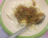 A picture of step 1 of White rice & sauce🍚🍲.