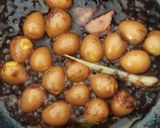 Foto langkah ke 4 dari resep Sate Telur Puyuh Bumbu Bacem.