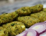 عکس مرحله 1 از دستور کوکو سیب زمینی و بروکلی(وگان)