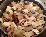 A picture of step 3 of Hamburger Cabbage Soup.
