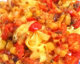 Foto del paso 2 de la receta Espaguetis con salsa de verduras al aroma de albahaca 
