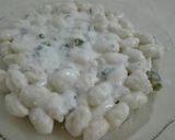 Foto del paso 3 de la receta: Ñoquis con crema de verdeo y dos quesos!!!