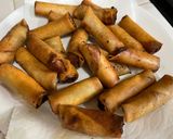A picture of step 4 of Filipino Lumpia Shanghai.