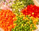 A picture of step 1 of Brown Vegetable Fried Rice.