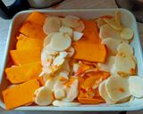 Une image de l'étape 3 de Gratin de potimarron aux lardons fumés au cook expert.