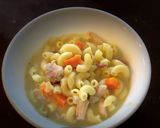 A picture of step 9 of Chicken Macaroni Sopas.
