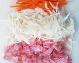 Foto del paso 2 de la receta: Rollitos de primavera de jamón, verduras y 5 especias