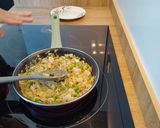 Foto del paso 3 de la receta Tortilla de coliflor y bacalao con alioli de ajo negro