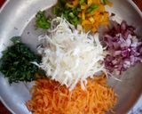 A picture of step 1 of Veg Pakora #LocalIngredientEldoret #IndianContest.