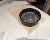 A picture of step 17 of Red kuri squash pie made from homemade puree.