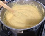 Une image de l'étape 4 de Gratin de polenta au lard, tomates, oignon, paneer et parmesan.