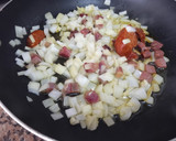 Foto del paso 3 de la receta: Espirales de lenteja roja a la Ibérica