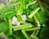 Hình bước làm 2 của món Canh cải ngọt nấu thịt xay