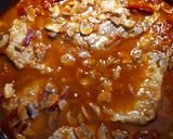 Bakonyi borda, kapros- túrós galuskával recept fázis 3 fotója