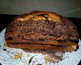 A picture of step 5 of #baking challenge Swirl coffee cake.